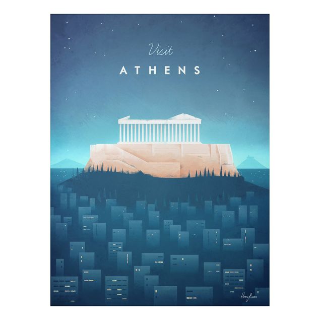 Obrazy do salonu Plakat podróżniczy - Ateny