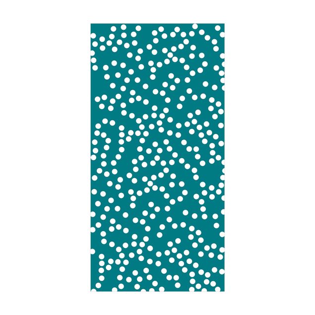 nowoczesny dywan Aborigine Dot Pattern Niebieski Green
