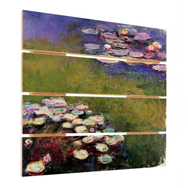 Obrazy na drewnie Claude Monet - Lilie wodne