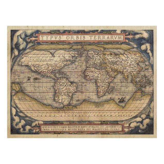 Obrazy Historyczna mapa świata Typus Orbis Terrarum