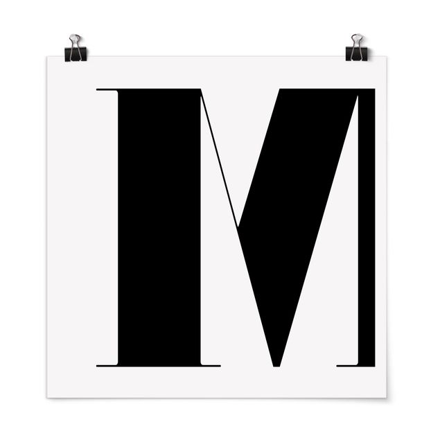 Obrazy nowoczesne Litera antyczna M