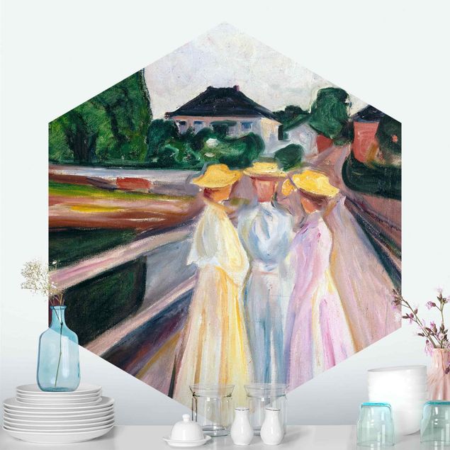 Dekoracja do kuchni Edvard Munch - Trzy dziewczynki