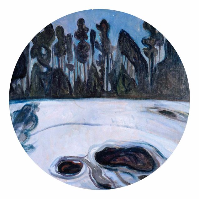 Szara tapeta Edvard Munch - Gwiaździsta noc