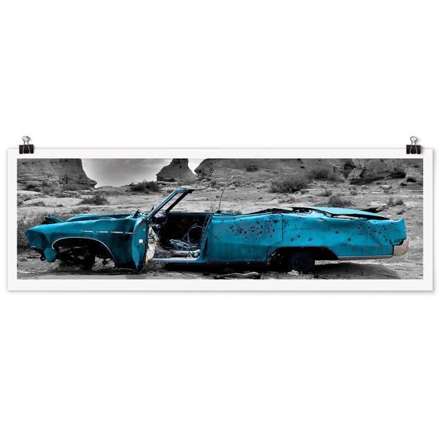 Nowoczesne obrazy Turkusowy Cadillac