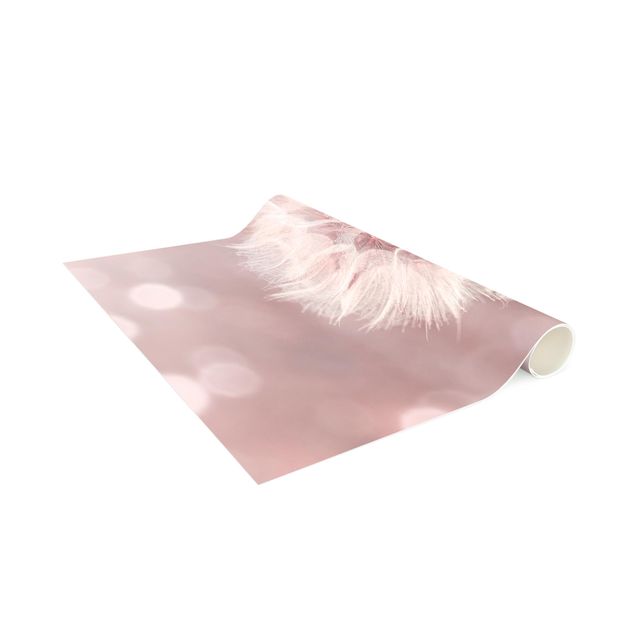 chodnik dywanowy dandelion bokeh różowy