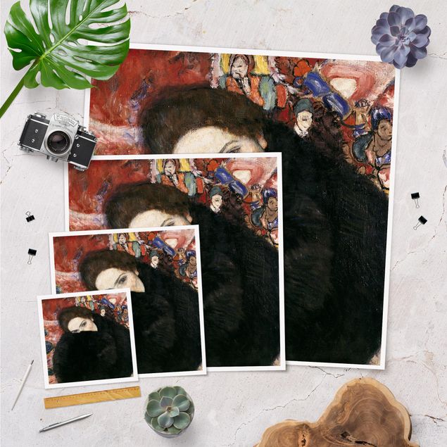 Artystyczne obrazy Gustav Klimt - Dama z mufką