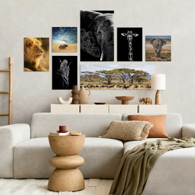 Nowoczesne obrazy do salonu Safari w Afryce