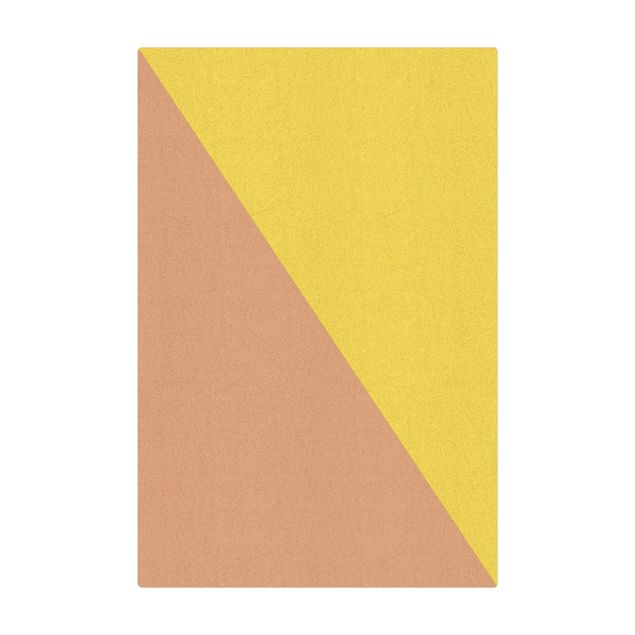 Mata korkowa - Prosty żółty trójkąt