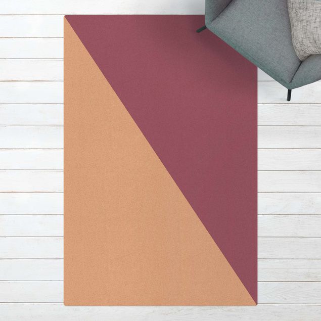 nowoczesny dywan Prosty trójkąt mauve