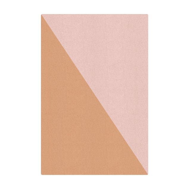 Mata korkowa - Prosty różowy trójkąt