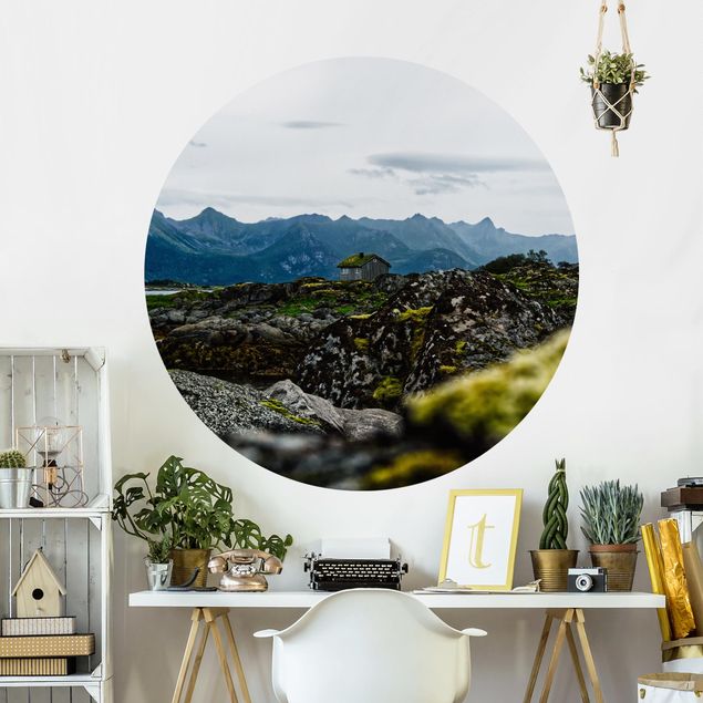 Fototapety krajobraz Domek jednoosobowy w Norwegii