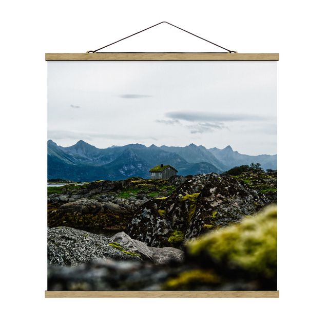 Obrazy góry Domek jednoosobowy w Norwegii