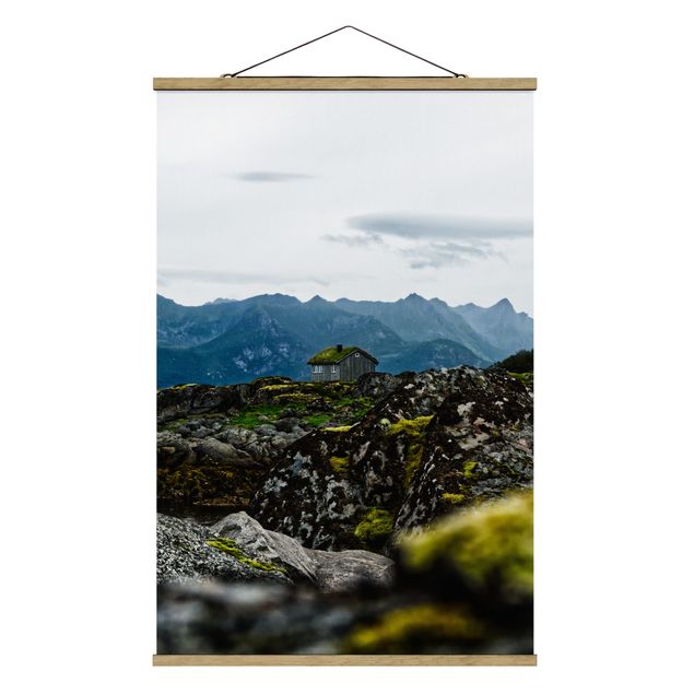 Obrazy góry Domek jednoosobowy w Norwegii