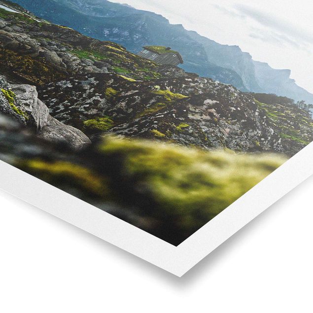 Obrazy krajobraz Domek jednoosobowy w Norwegii