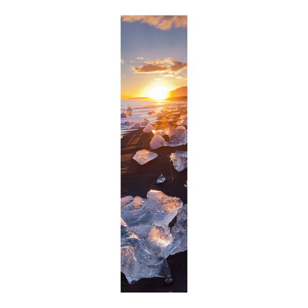 Tekstylia domowe Lodowe kawałki na plaży Islandia