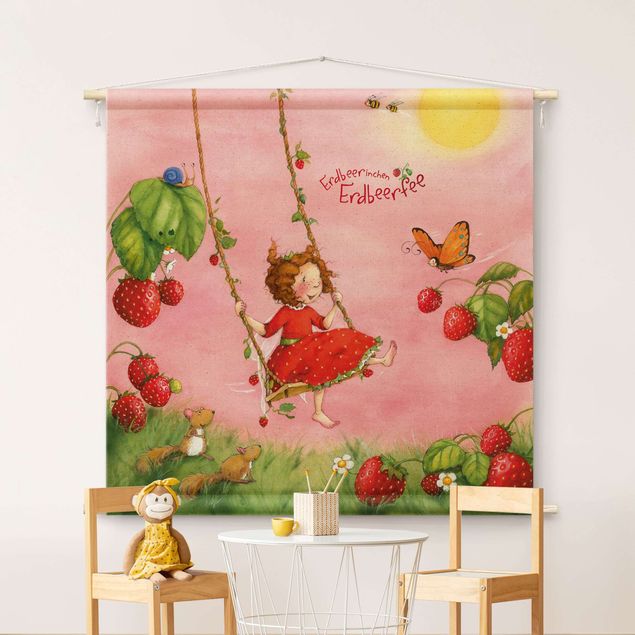 gobelin nowoczesny The Strawberry Fairy - Tree Swing
