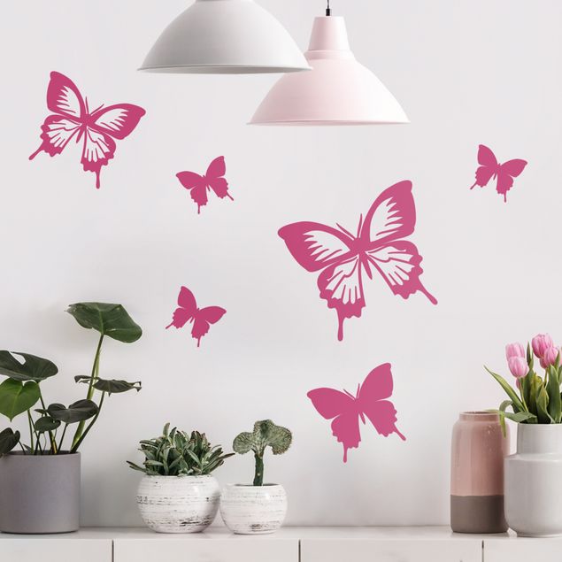 Motyle naklejki na ścianę Zestaw uzupełniający motyle