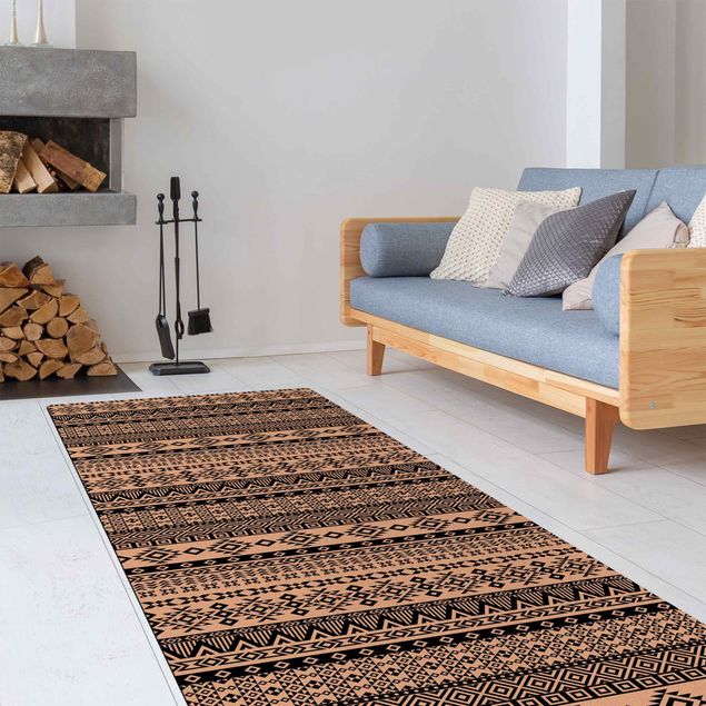 nowoczesny dywan Wzór etno Ludzie Azteków