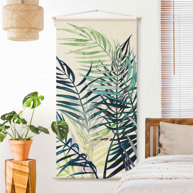 gobelin na ścianę nowoczesne Exotic Foliage - Palm Tree