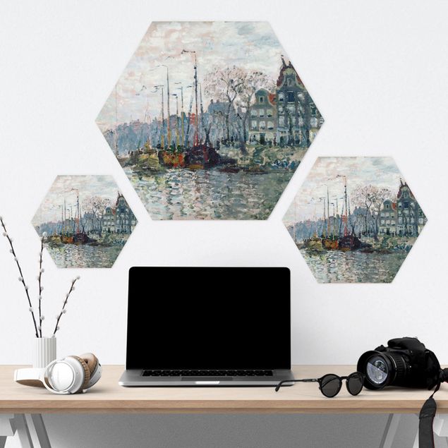 Obraz heksagonalny Claude Monet - Kromme Waal Amsterdam