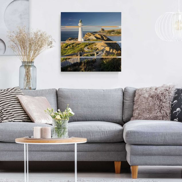 Rainer Mirau obrazy Latarnia morska Castle Point Nowa Zelandia
