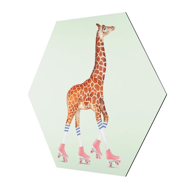 Obrazy żyrafa Żyrafa na wrotkach