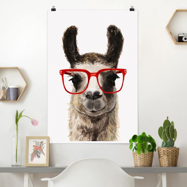 Dekoracja do kuchni Hippy Llama w okularach II
