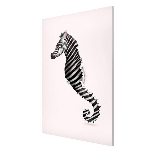 Obrazy nowoczesny Konik morski w paski zebry