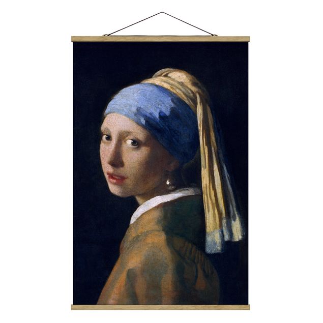 Obrazy portret Jan Vermeer van Delft - Dziewczyna z perłowymi kolczykami
