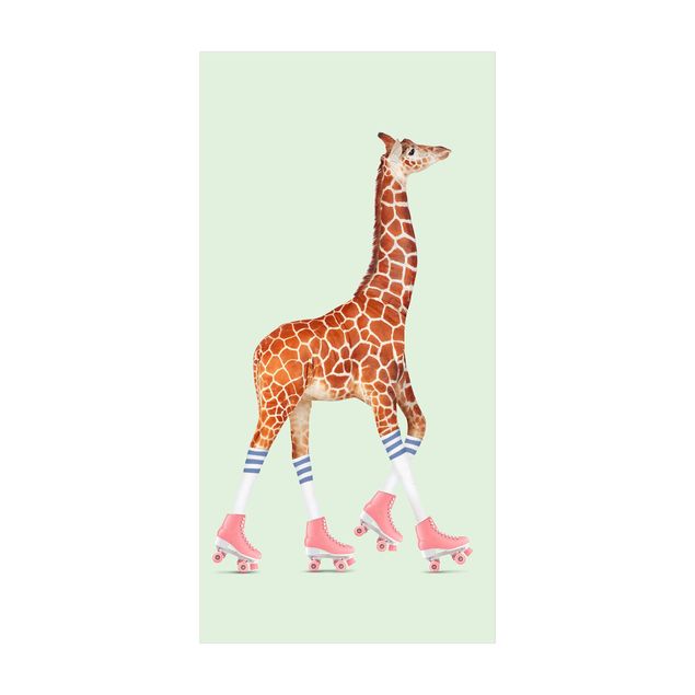 chodnik dywanowy Żyrafa na wrotkach