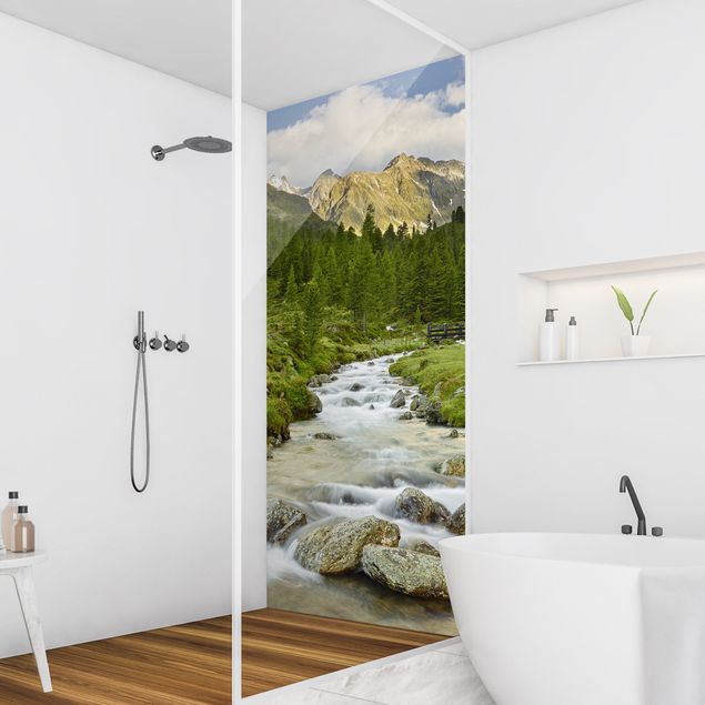 Tylna ścianka prysznicowa - Debanttal Hohe Tauern National Park