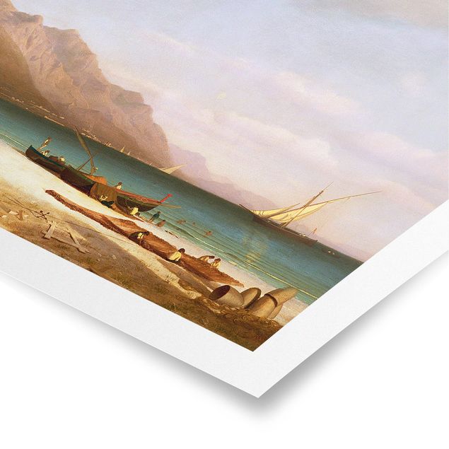Morze obraz Albert Bierstadt - Zatoka Salerno