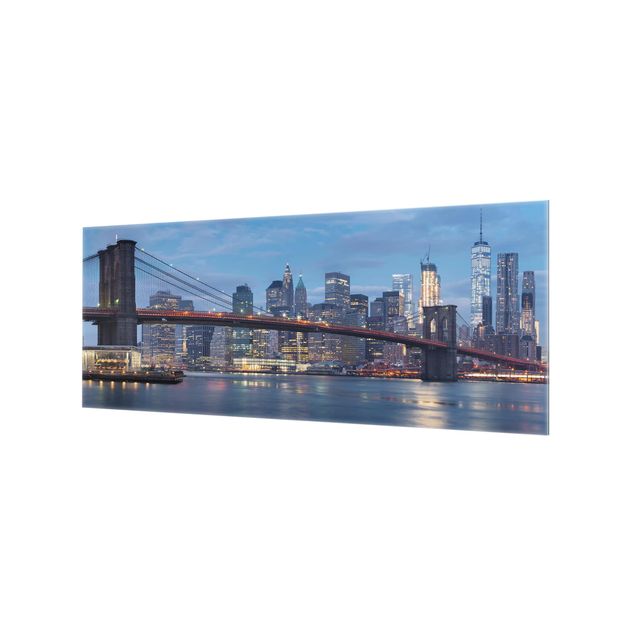 Panel szklany do kuchni - Most Brooklyński Manhattan Nowy Jork