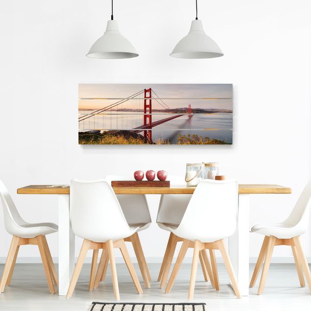 Obrazy drewniane Most Złotoen Gate w San Francisco