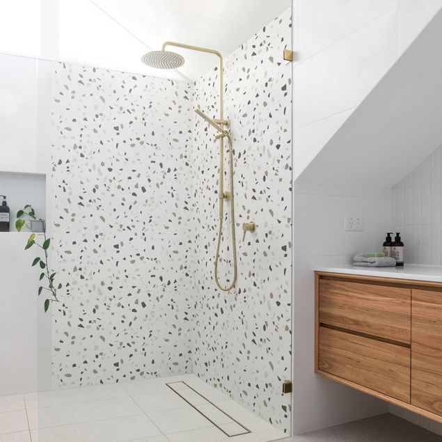 Panele ścienne do łazienki pod prysznic Detailed Terrazzo Pattern Pompei