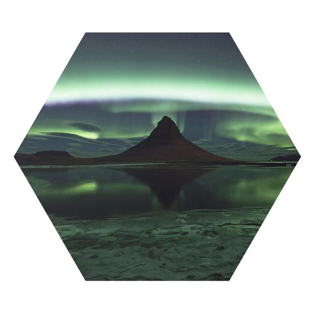 Obrazy na ścianę krajobrazy Światło polarne na Islandii