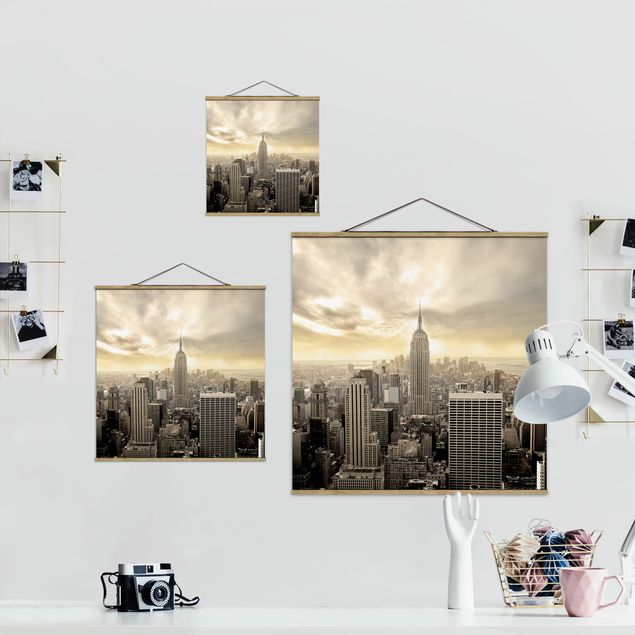 Obrazy retro Świt na Manhattanie