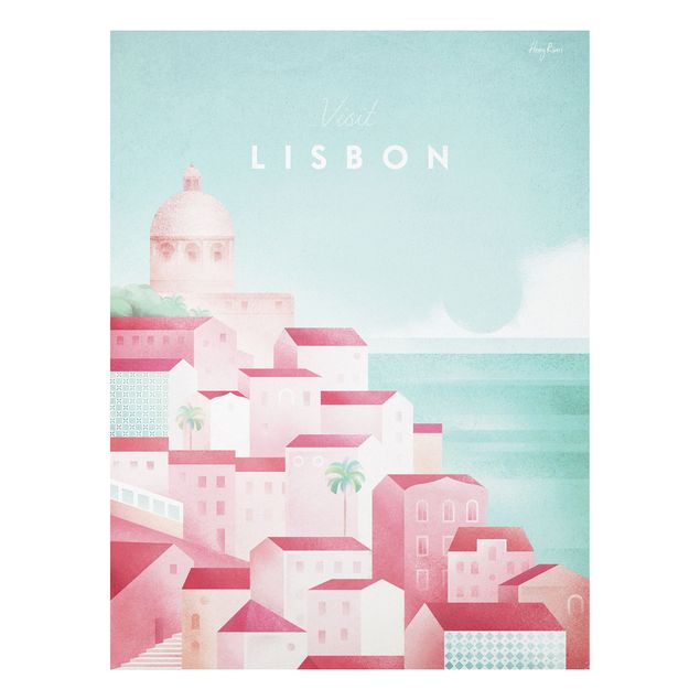 Obrazy do salonu Plakat podróżniczy - Lizbona