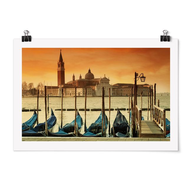 Obrazy Włochy Gondole w Wenecji