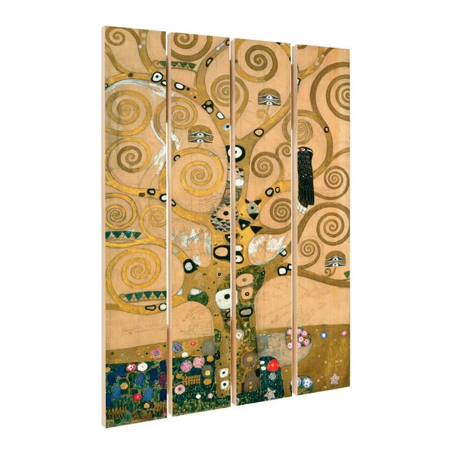 Obrazy na drewnie Gustav Klimt - Drzewo życia