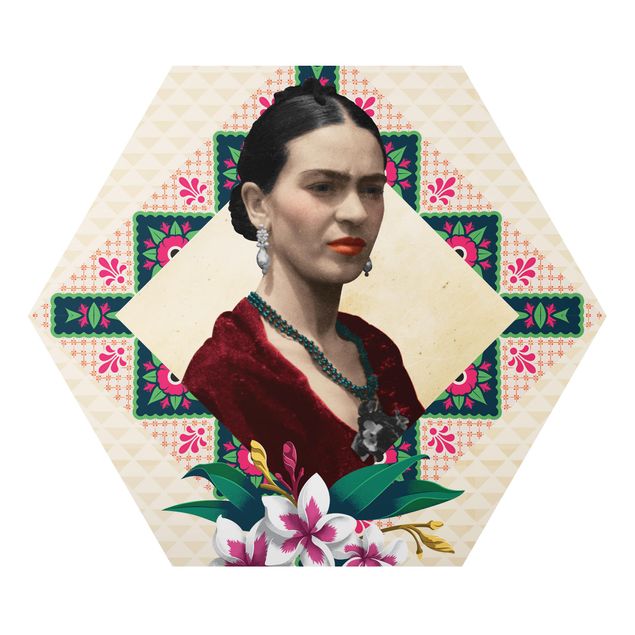Obrazy motywy kwiatowe Frida Kahlo - Kwiaty i geometria