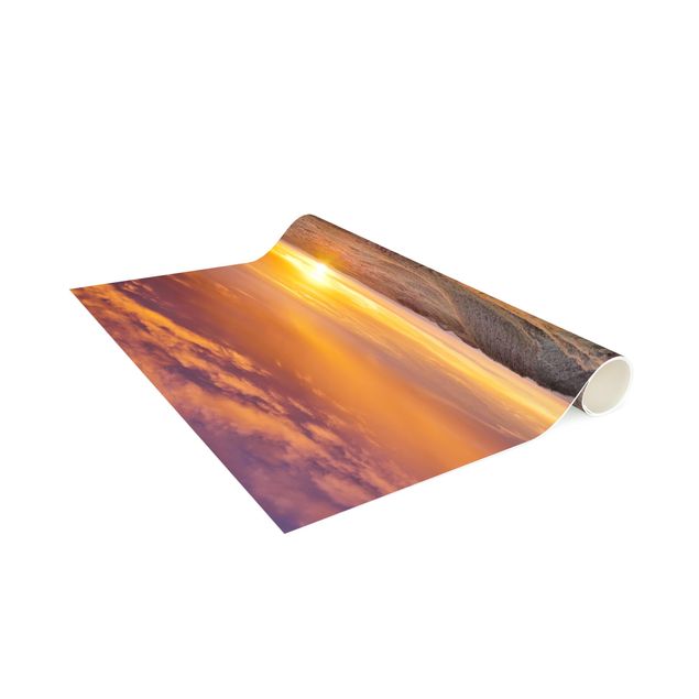 chodnik dywanowy Wschód słońca na plaży na Sylcie