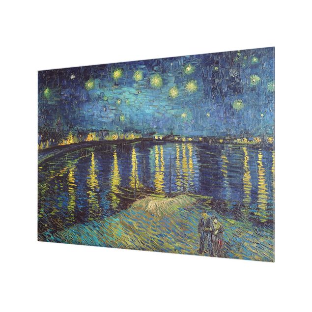 Panel szklany do kuchni Vincent van Gogh - Gwiaździsta noc nad Rodanem