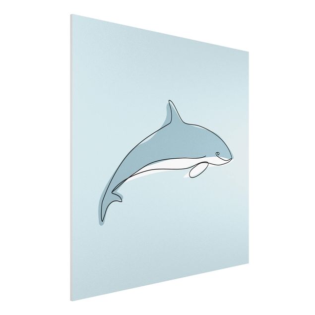 Obrazy nowoczesny Dolphin Line Art
