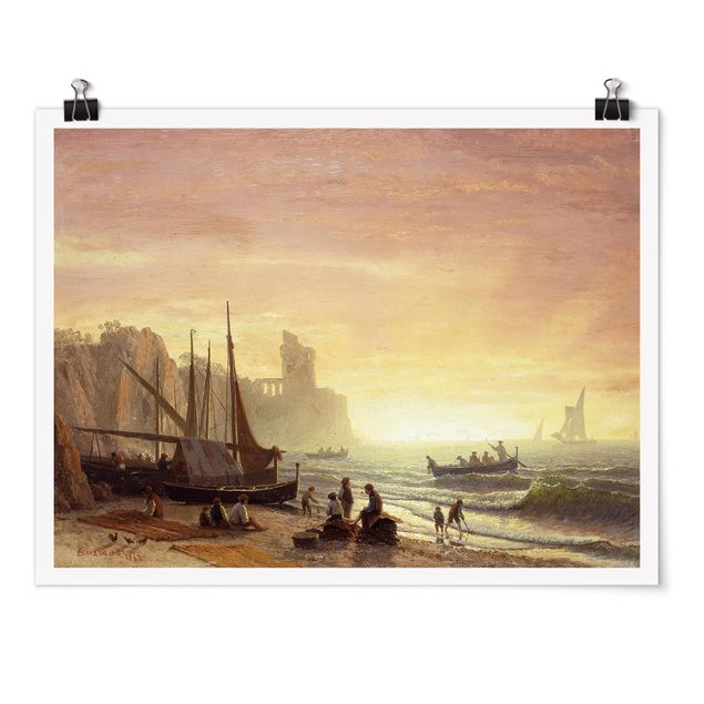 Obrazy morze Albert Bierstadt - Flota rybacka