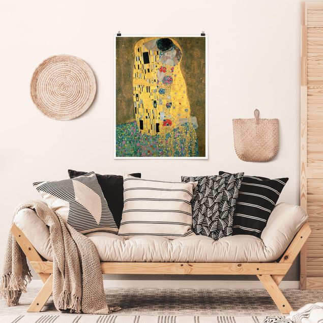 Obrazy do salonu Gustav Klimt - Pocałunek