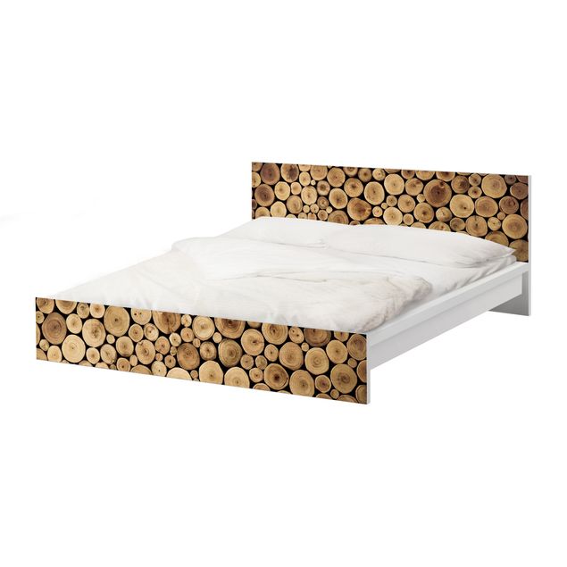 Okleina meblowa IKEA - Malm łóżko 160x200cm - Drewno opałowe dla domu