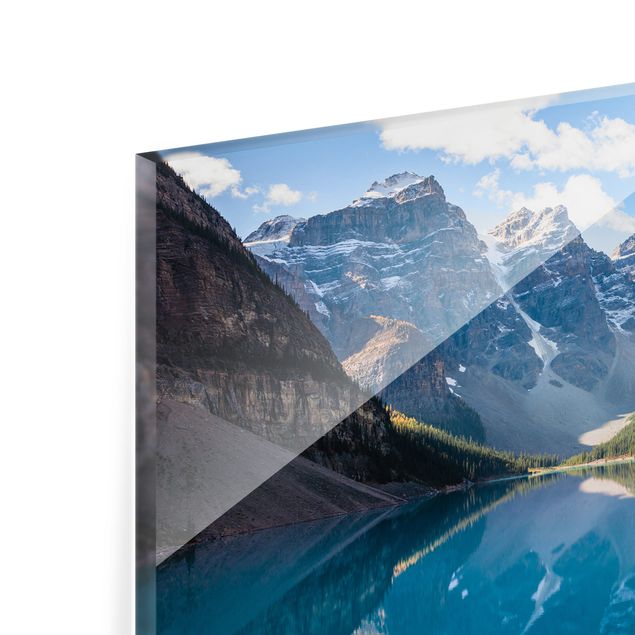 Panel szklany do kuchni - Krystalicznie czyste górskie jezioro