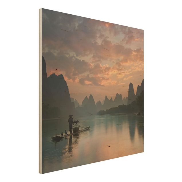 Obrazy na ścianę Wschód słońca nad rzeką Chińską