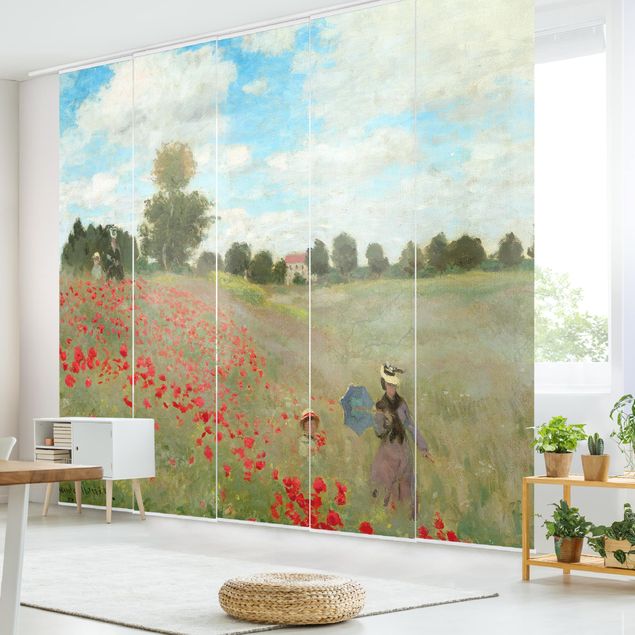 Zasłony panelowe zestaw - Claude Monet - Pole maków w pobliżu Argenteuil